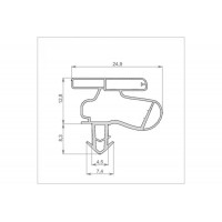 Уплотнитель холодильника 580x700мм Профиль
